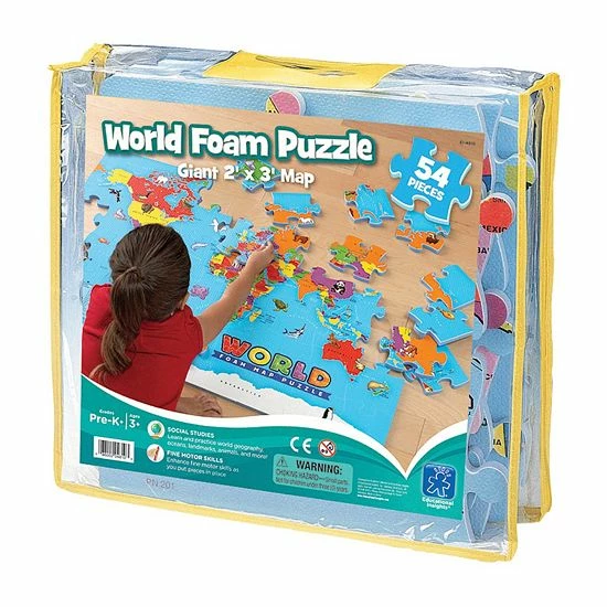 Educational Insights World Foam Map Puzzle Educational Insights World Foam Map Puzzle -Educational Insights stop unnamed file 1153