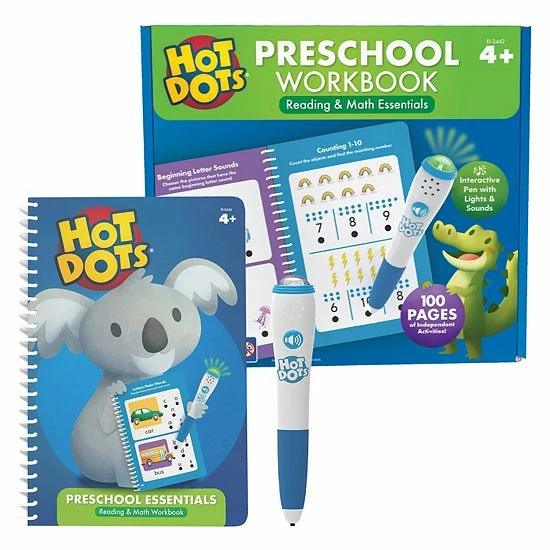 Educational Insights Hot Dots Preschool Essentials Reading & Math Workbook 3 Educational Insights Hot Dots Preschool Essentials Reading & Math Workbook