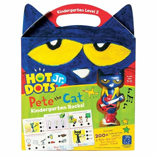 Educational Insights Hot Dots Jr. Pete the Cat Kindergarten Level 2 Activity Book & Talking Pen Set Educational Insights Hot Dots Jr. Pete The Cat Kindergarten Level 2 Activity Book & Talking Pen Set -Educational Insights stop unnamed file 226
