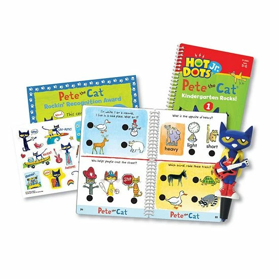 Educational Insights Hot Dots Jr. Pete the Cat Kindergarten Level 2 Activity Book & Talking Pen Set Educational Insights Hot Dots Jr. Pete The Cat Kindergarten Level 2 Activity Book & Talking Pen Set -Educational Insights stop unnamed file 230