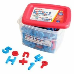 Educational Insights Alpha & Mathmagnets Color-Coded Magnetic Letters & Numbers 214-piece Set