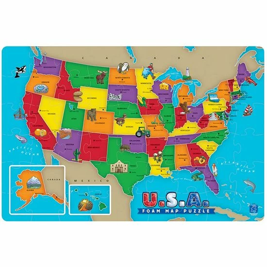 Educational Insights USA Foam Map Puzzle Educational Insights USA Foam Map Puzzle -Educational Insights stop unnamed file 696