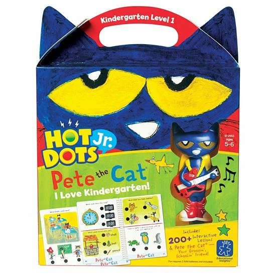 Educational Insights Hot Dots Jr. Pete The Cat Kindergarten Level 1 Activity Book & Talking Pen Set 3 Educational Insights Hot Dots Jr. Pete The Cat Kindergarten Level 1 Activity Book & Talking Pen Set